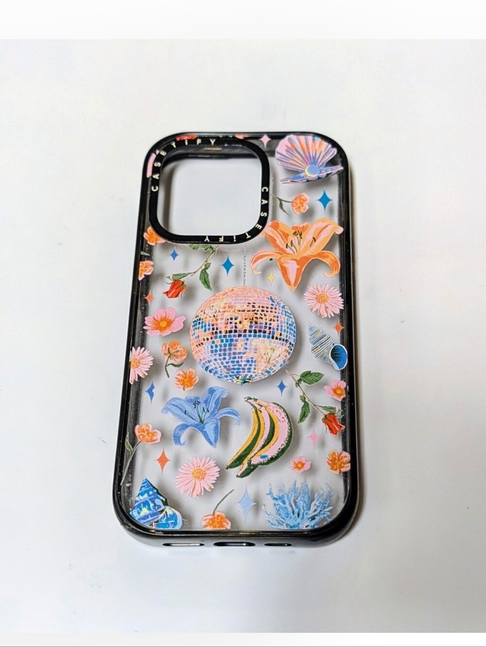 Casetify iPhone 14 Pro Clear "Disco Magic" Case